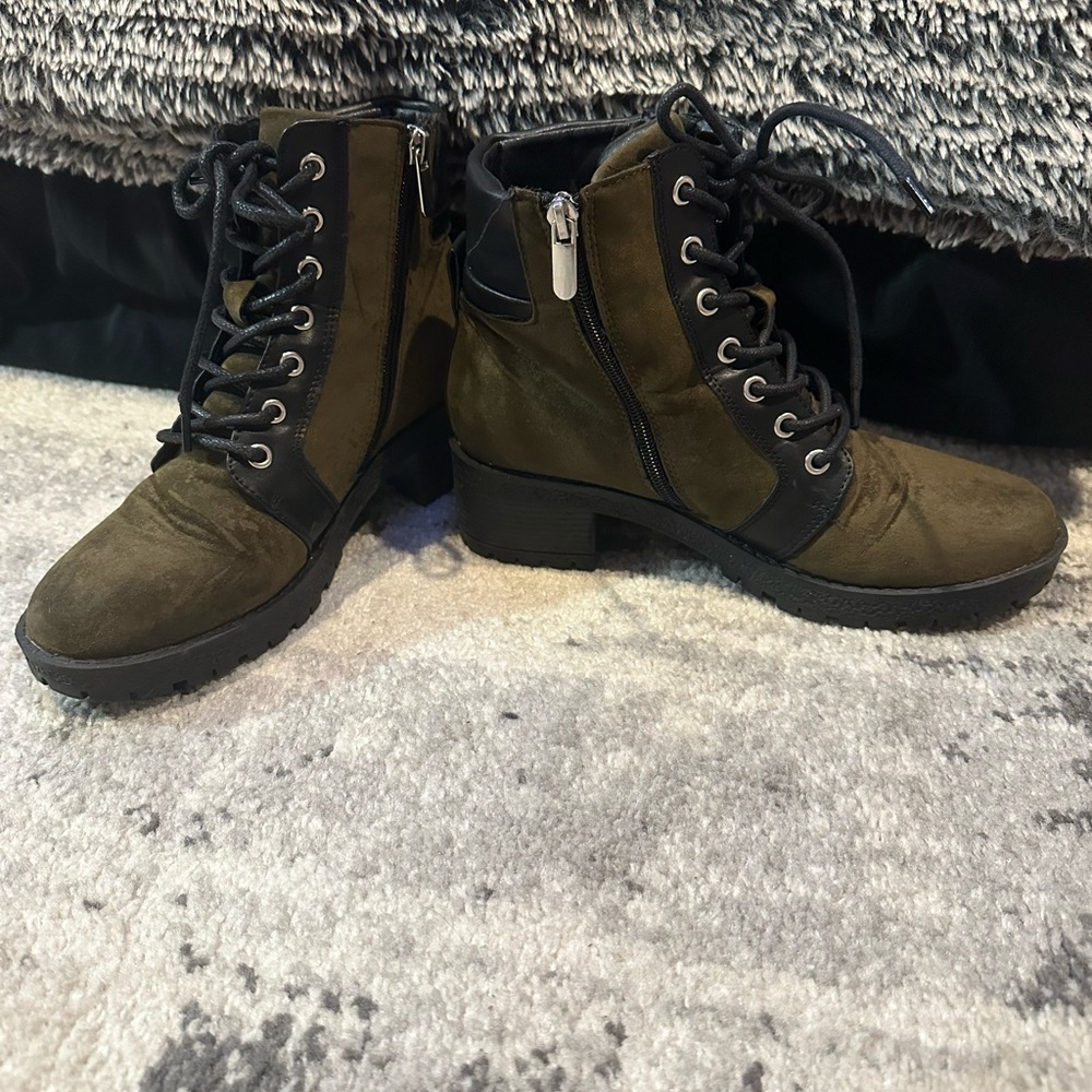Green Army Boots
